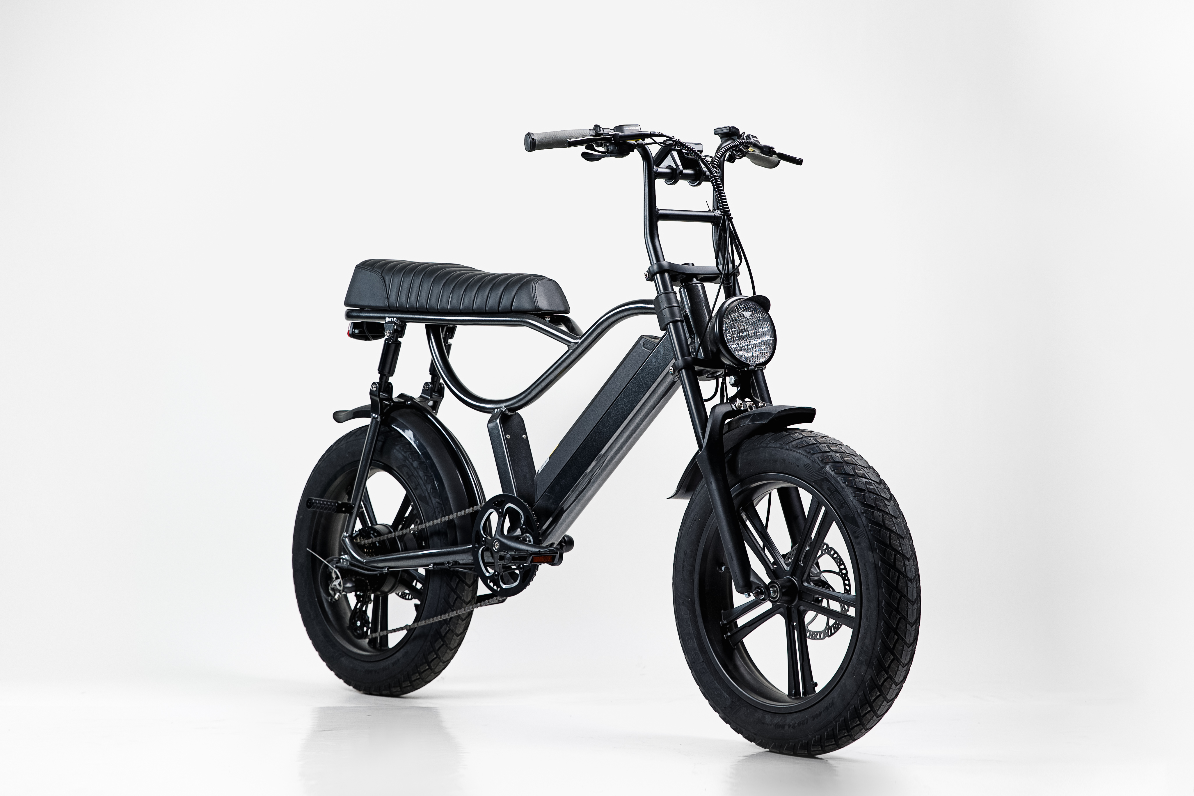 Bicicleta eléctrica plegable con batería extraíble y neumático gordo de 750 W