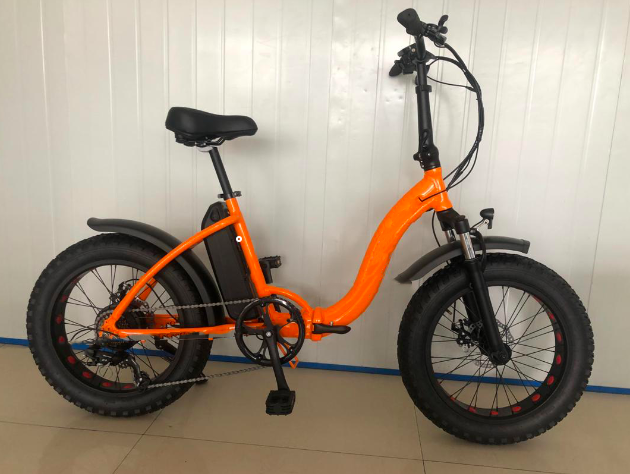 Bicicleta eléctrica plegable de rueda gorda 