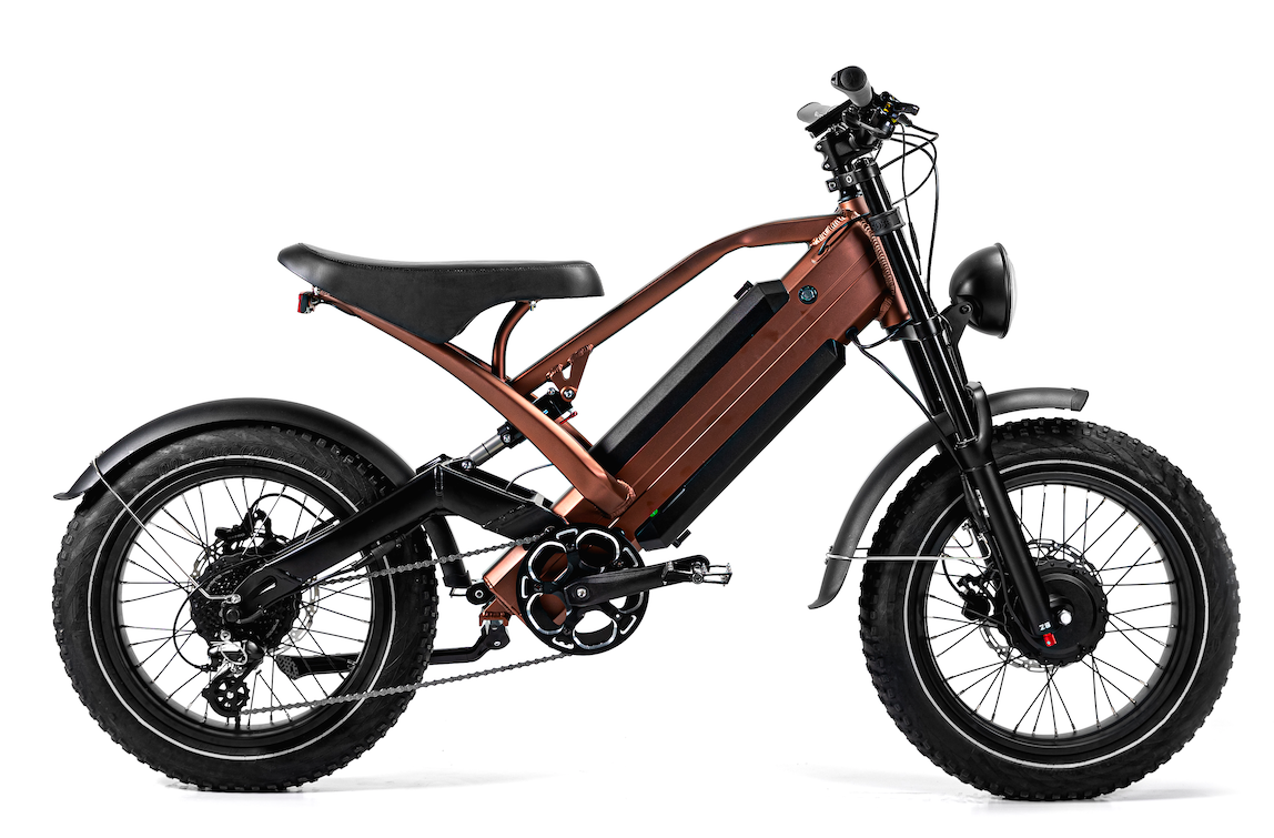 Bicicleta eléctrica de neumático gordo con batería extraíble de 28 MPH